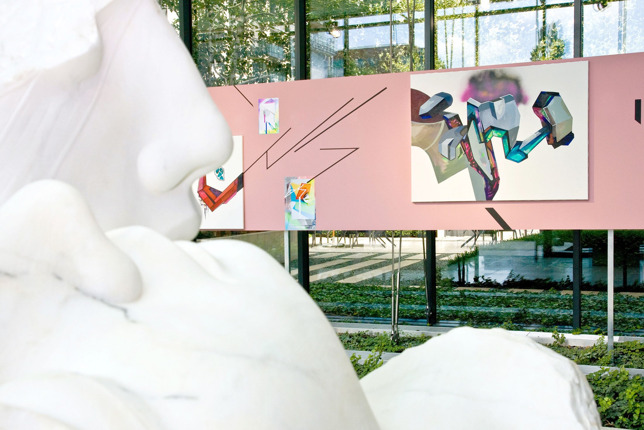 Ewa Doroszenko - Future sex based on Parade amoureuse by Francis Picabia - painting installation, Starak Family Foundation