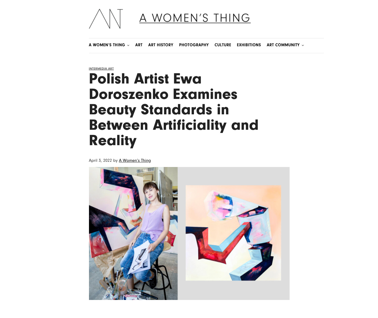 A WOMEN’S THING Magazine – Interview, Ewa Doroszenko