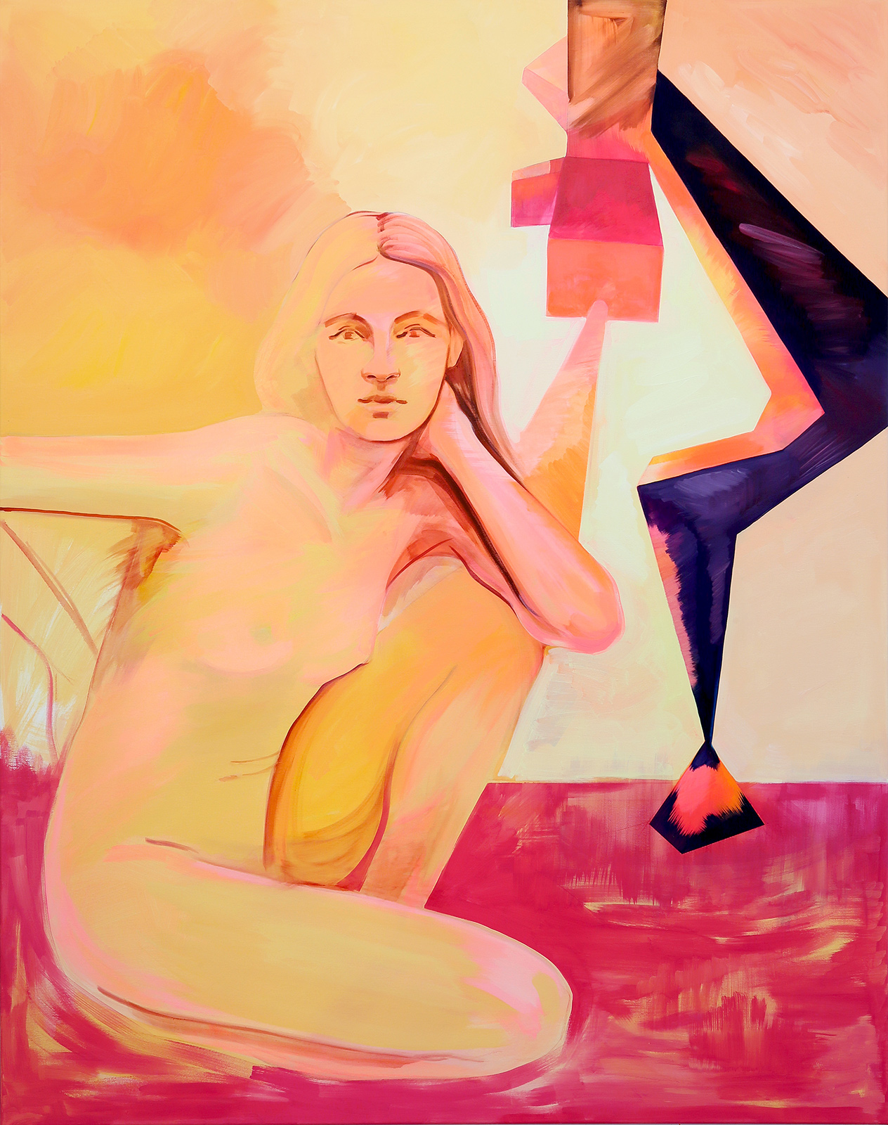 Ewa Doroszenko The Girl and the Machine painting 01