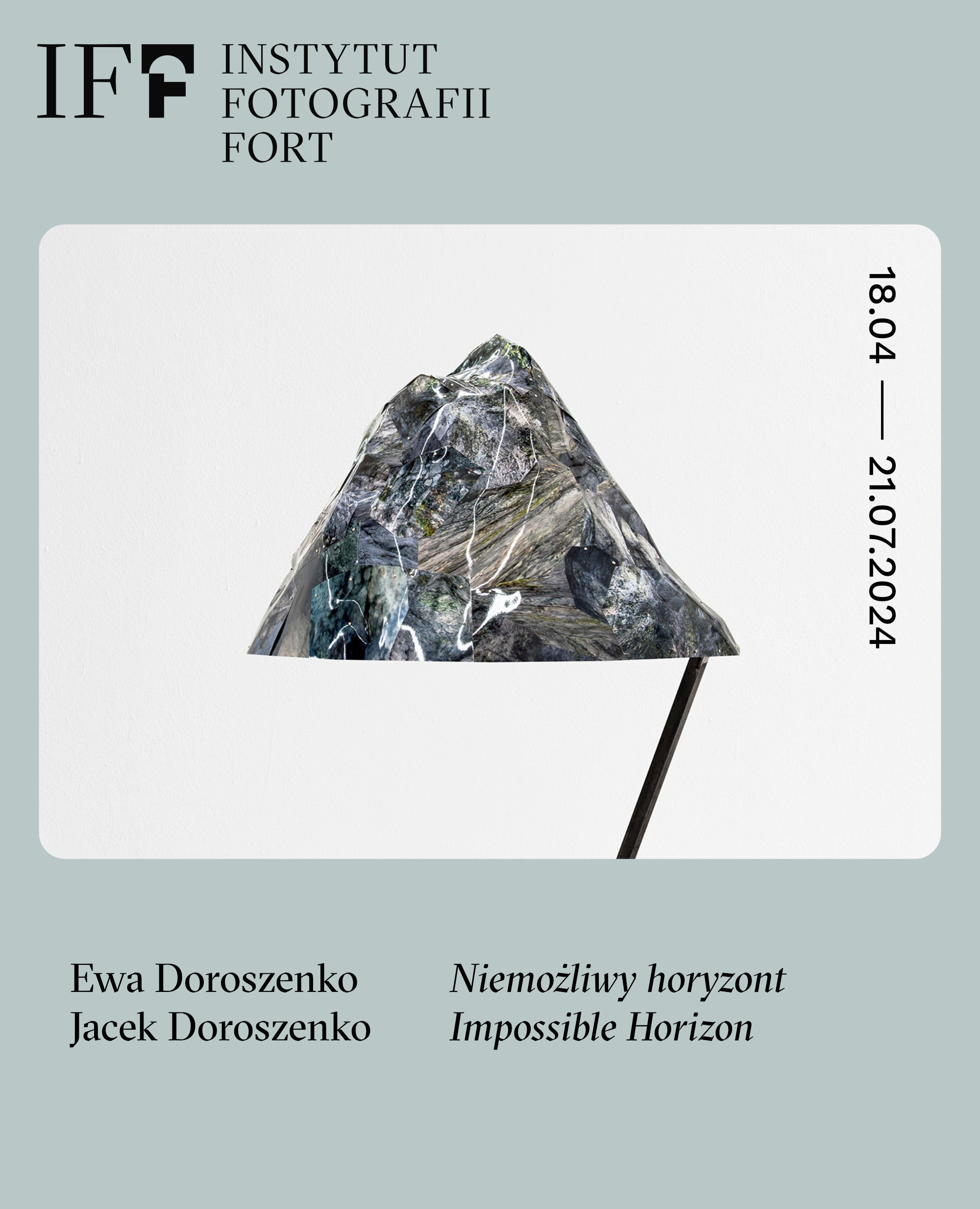 Ewa Doroszenko Jacek Doroszenko – Niemozliwy horyzont | Impossible Horizon – Instytut Fotografii Fort IFF, Warszawa, 2024, widok wystawy
