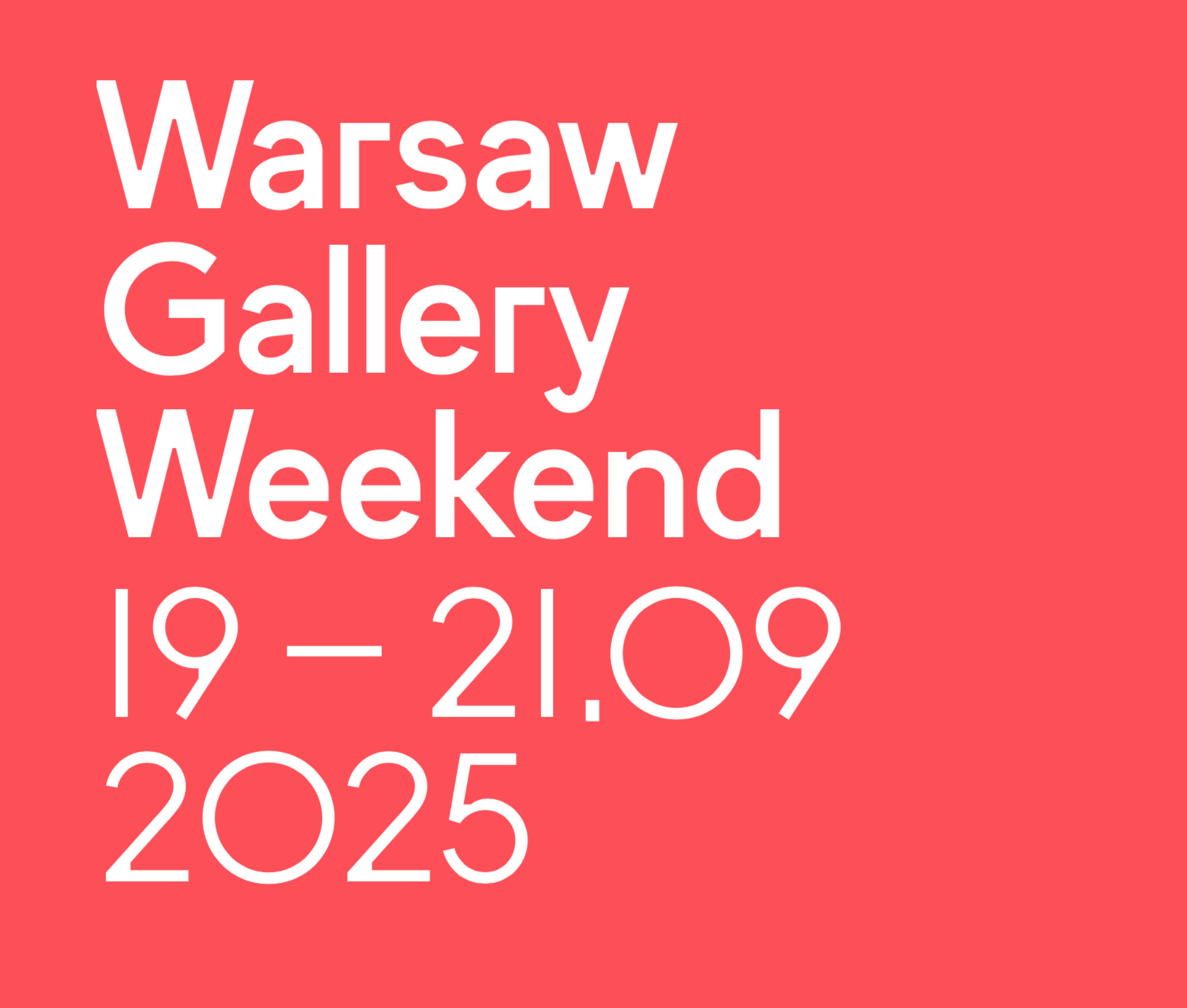 Ewa Doroszenko – Warsaw Gallery Weekend WGW+ 2025